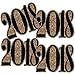 Big Dot of Happiness 2025 Gold Graduation Decorations, 2025 Graduation Cut-Outs, DIY Graduation Party Essentials, Set of 20