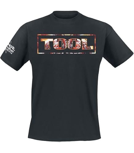 Amazon.com: Tool Men's Red Pattern T-Shirt Large Black : Clothing