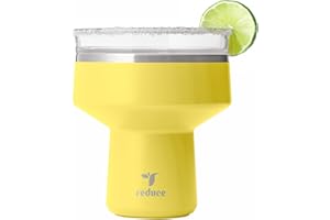 Reduce Saltini 16 oz Cocktail Tumbler - Insulated Margarita Tumbler with Lid - Keeps Drinks Cold for 10 Hours - 360 Sippable 