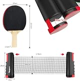 FBSPORT Table Tennis Set 2 Bats 6 Balls Extendable Net Carry Bag view 4