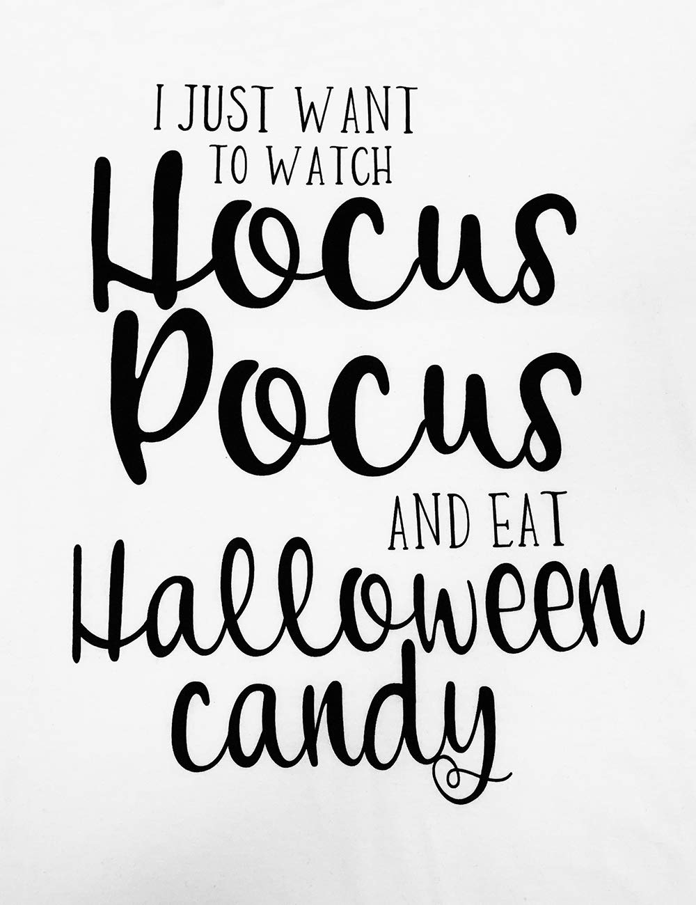 CaidynyA Bunch of Hocus Pocus Sanderson Sisters Halloween Costume T Shirt Womens Long Sleeve Splicing Top(Halloween Candy,L)