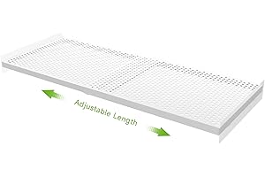SOFRON Closet Shelf Expandable-Length Metal Storage Rack DIY Divider Separator for Cabinet Wardrobe Cupboard Kitchen Bathroom (1 Pack Perforated - Medium D: 11.81" x W: 17 "~ 31")