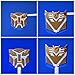 Skyland Car Decoration Transformers Sticker Logo Solar Energy Metal 3D Decepticons Emblem Badge Decal Truck Auto Styling Warning Lamp