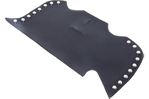 BID4ZE Motorcycle Heatshield Leather Studs,Side Saddle Heat Shield Deflector For Harley Softail Dyna Sportster Touring Road King