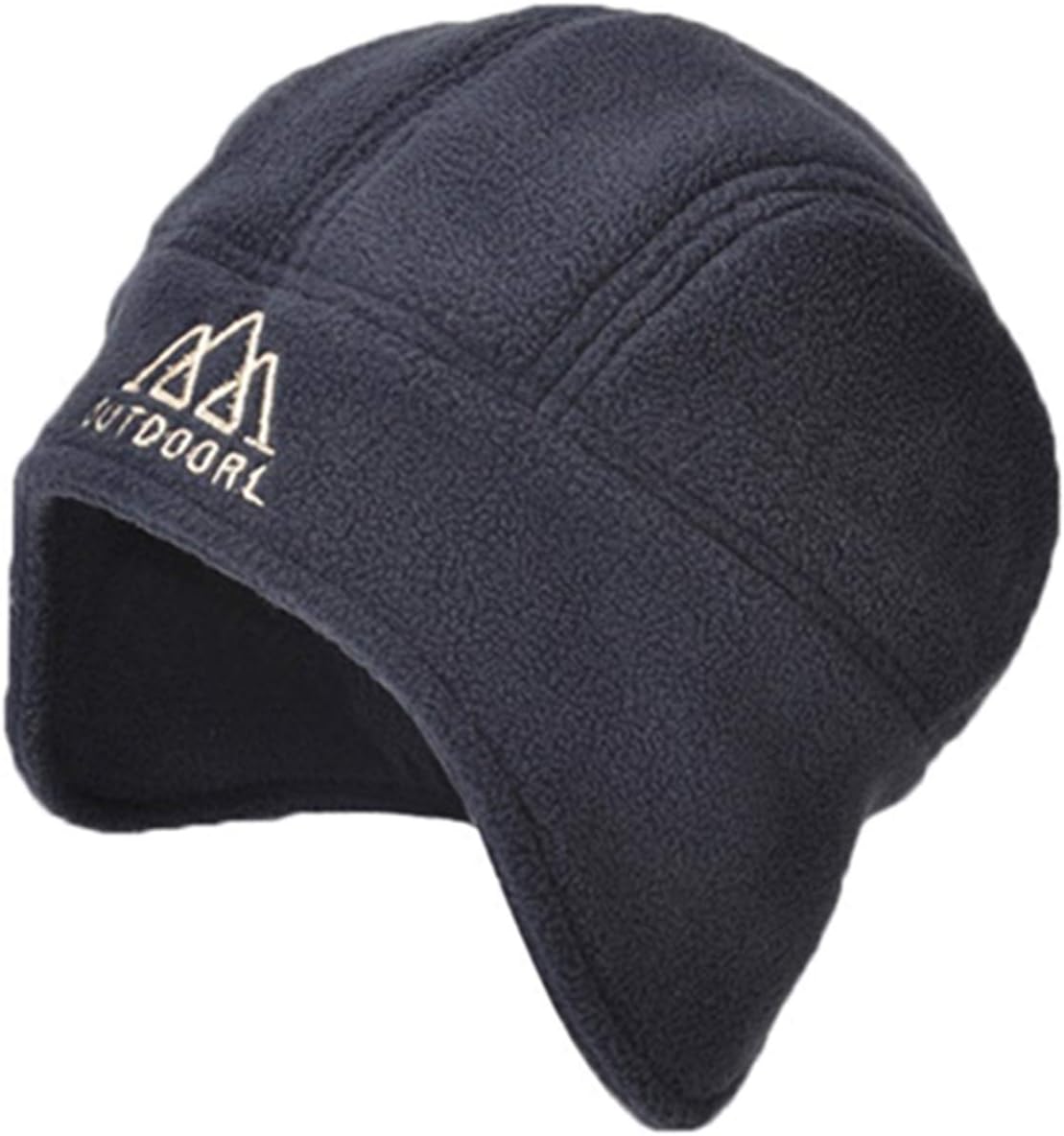Skull Cap with Ear Flaps, Winter Windproof Soft Warm Fleece Beanie Hats