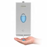 Automatic Soap Dispenser, 27 fl oz Stainless Steel Wall Mounted | Hands-Free Dispensing, Battery Operated, Space-Saving Design and Easy Refill for Offices, Hotels and Commercial Restrooms