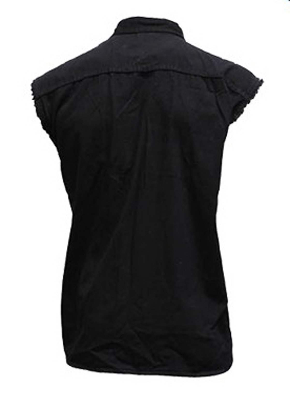 mens cut off denim shirts