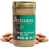 Artisana Organics Raw Almond Butter, 14oz | USDA Organic, No Sugar Added, No Palm Oil, Vegan, Paleo and Keto Friendly, Non GMO