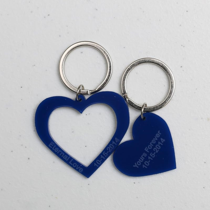 Heart Keychain for Couples Keychain, Personalized Keychain