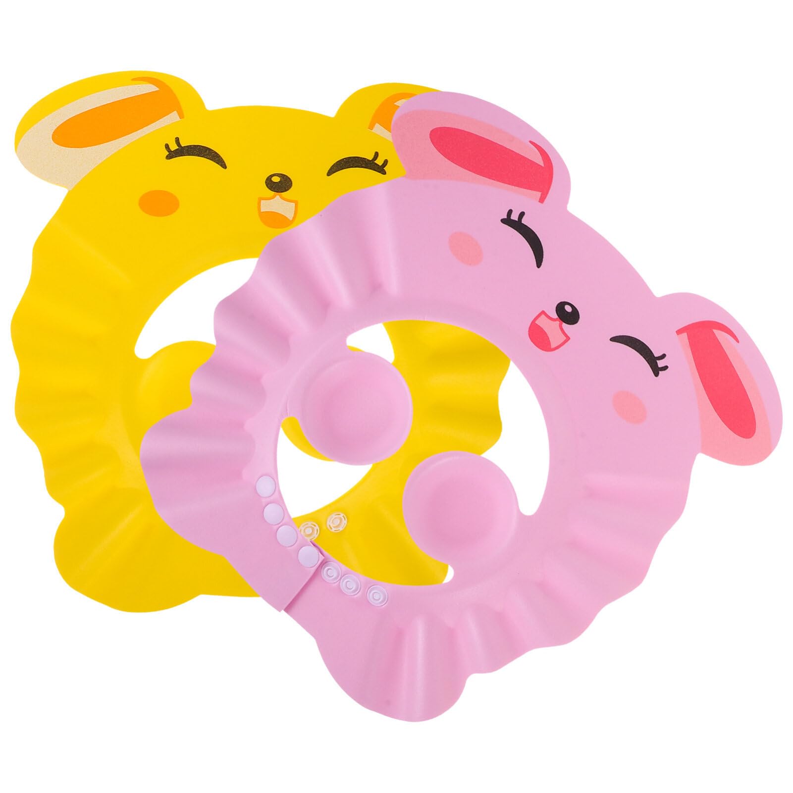 Toyvian 2 Pcs Baby Shower Cap Shampoo Cap for Kids Baby Hair Washing Adjustable Bath for Toddler Kids Boys Girls Shower Hat to Stop Water in Eyes