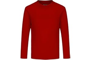 Opna Youth Athletic Performance Long Sleeve Shirts for Boys or Girls - UV Protection Moisture Wicking Rash Guard