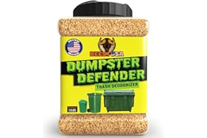 BEEST Dumpster Defender - 1.5lbs Outdoor Trash Can Deodorizer & Liquid Waste Absorber (Made in USA) Biodegradable Trash Can Odor Eliminator - Powerful Garbage Deodorizer for Always-Fresh Bins - 7 Cups
