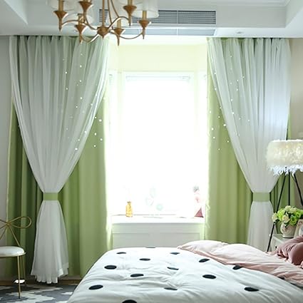 Buy Norbi Blackout Curtains Romance Double Deck Cloth Thermal