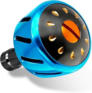 Amazon サンライク Sanlike パワー リール ハンドル ノブ シマノ ダイワ Daiwa Type S Shimano Type A 用 スピニング リール ストラディック フリームス ルビアス用 パワーラウンドノブ アルミ製 高精度cnc加工 35mm 38mm 41mm Sanlike スピニングリールパーツ