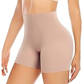 Werena Seamless Slip Shorts for Women Under Dress Shaping Boyshorts Panties Tummy Control Shapewear (#31 Beige Smooth Shorts, Small)