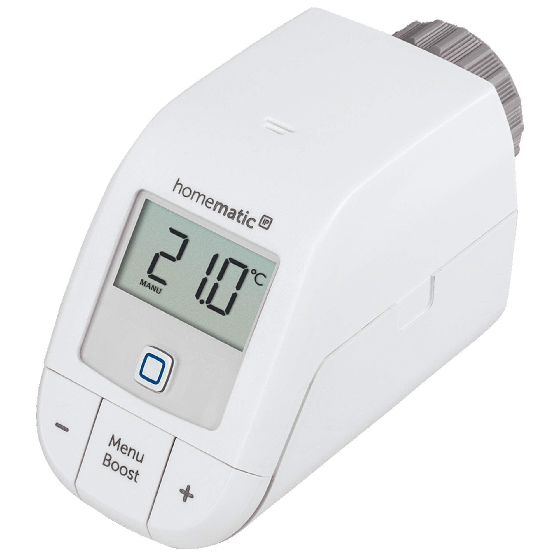 Homematic IP Smart Home Radiator Thermostat — Basic, Push-To-Pair, Intelligent Heating Control with and Without Access Point, 153412A0