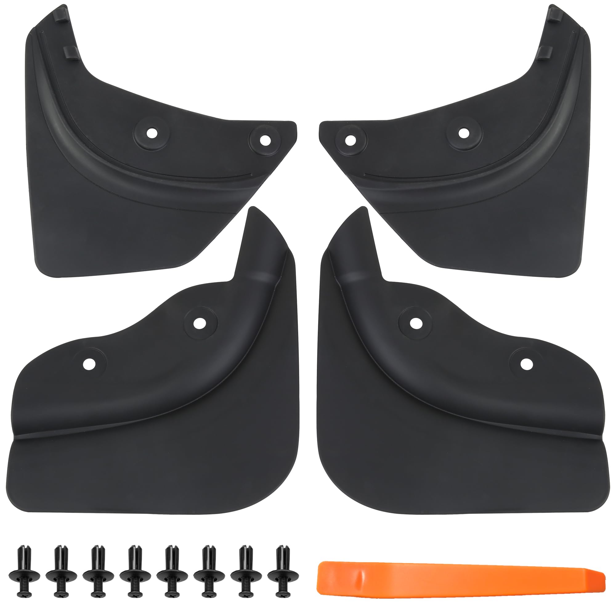 Photo 1 of (MISSING HARDWARE) HSB Compatible for Tesla Model Y Mud Flaps Splash Guards 2020-2024 Models