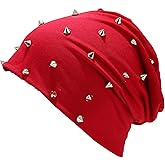 CORIRESHA Unisex Y2K Knitted Hat Hip-Hop Style Studded Beanie