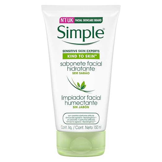 simple sensitive skin experts kind to skin moisturising facial wash