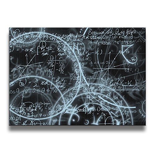 Frisy Modern Canvas Wall Art Maths Framed Artwork Print Paintings For Wall And Home Decor (20 X 16 Inch)