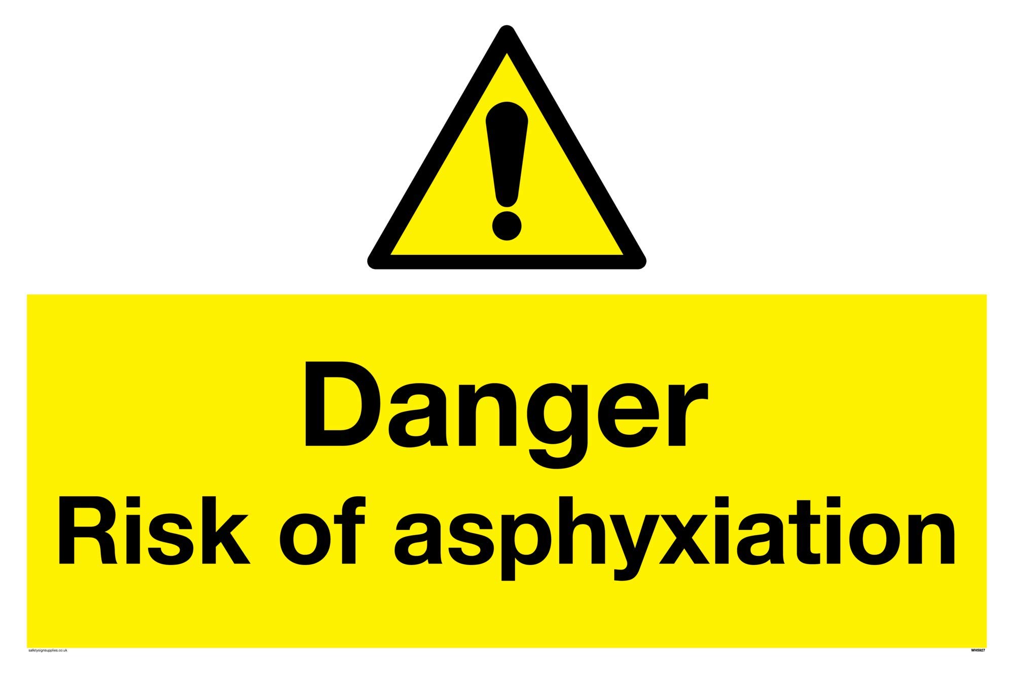 Danger risk of asphyxiation