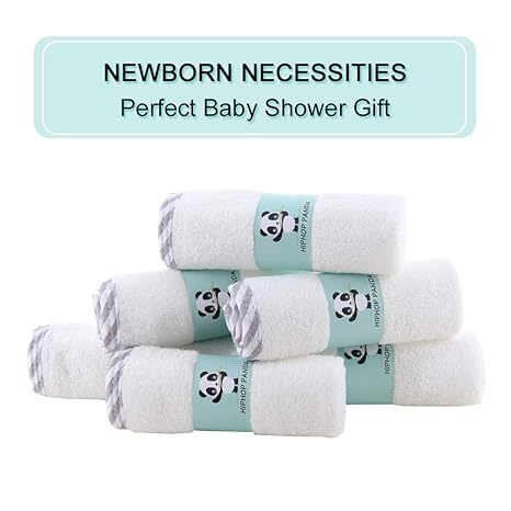 bamboo baby washcloths hypoallergenic 2 layer ultra soft absorbent bamboo towel