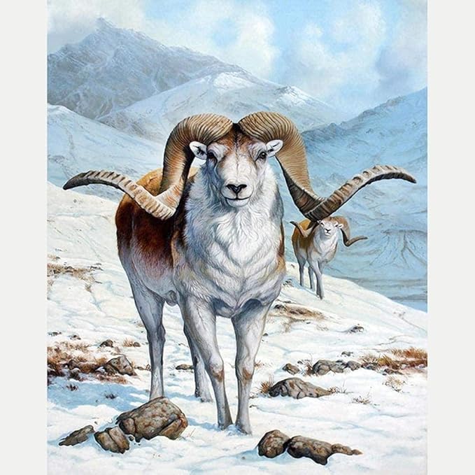 LSDAMN 5D Diamond Painting Kits Vollbohrantilope 40X50CM DIY Runde