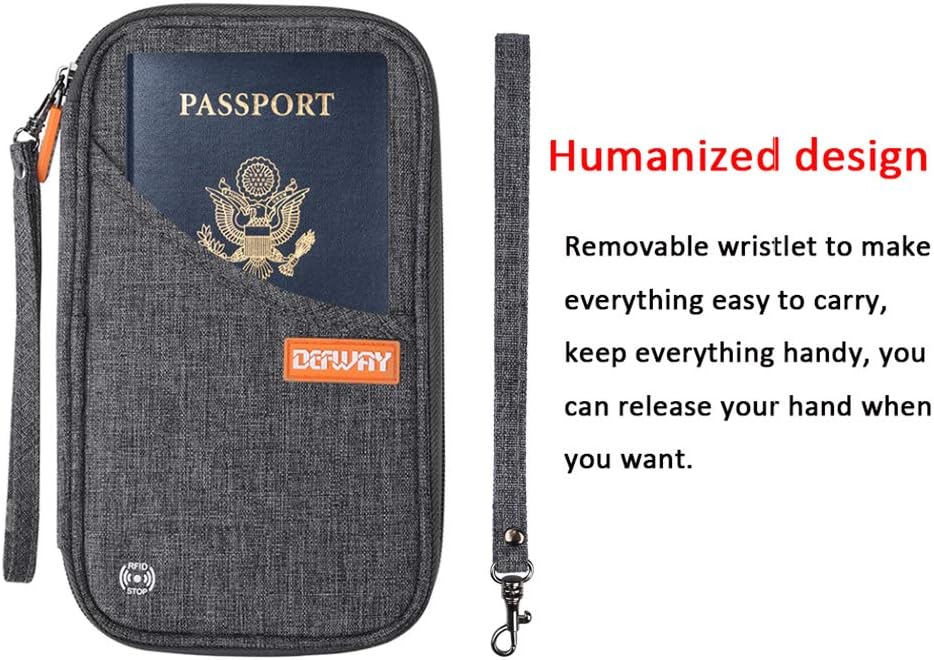  | Travel Wallet RFID Blocking Document Organizer Bag, Family Passport Holder | Passport Wallets