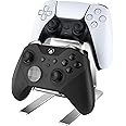 Controller Holder – 2 Tier Universal Aluminum Display Stand Accessories PC Gaming Desk Decor Stuff Gamer Gifts for Xbox Series X S, Elite 2, PS5, PS4, PS3, Switch Pro and Almost All Controller
