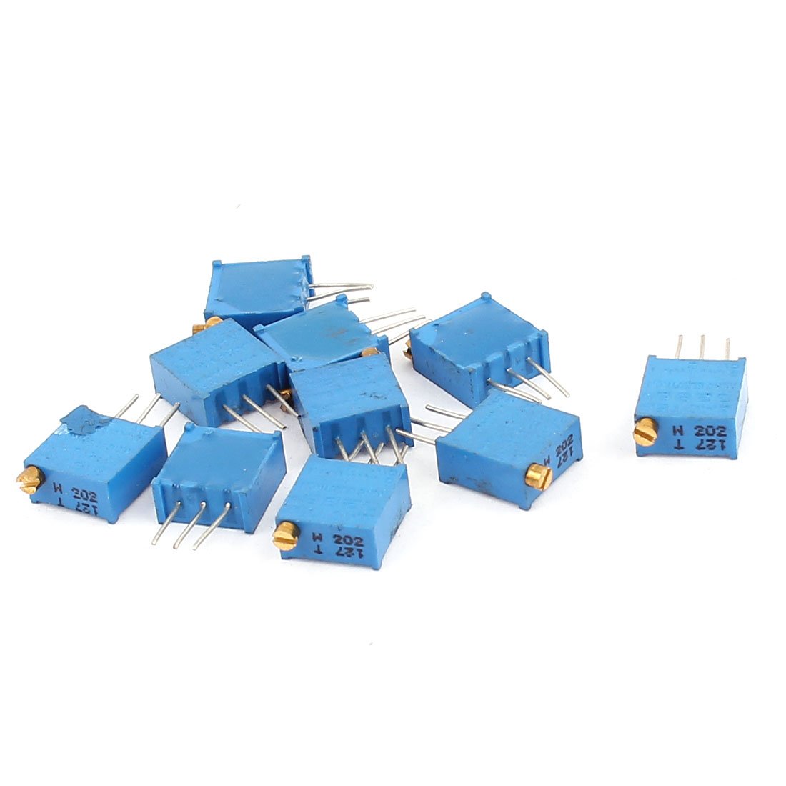 Sourcingmap 10 Pcs 3296W 2K ohm Multiturn Potentiometer Pot Variable Resistor