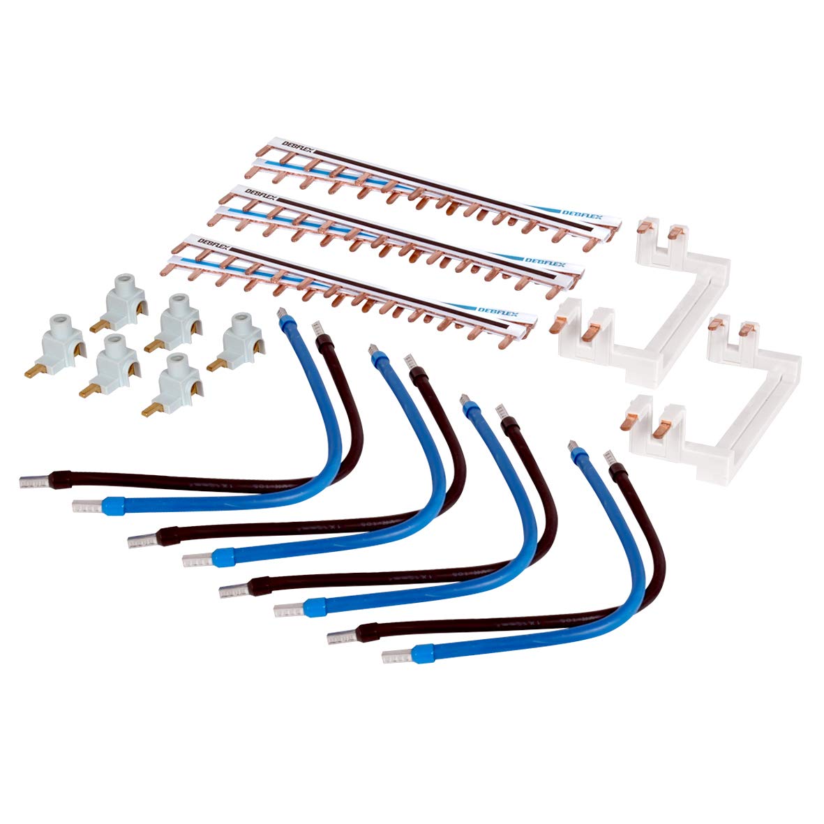 DEBFLEX 707748 Panel Box-Circuit Breaker Block end Cap-Electrical Connection Terminal-3 Rows Wiring kit-Debflex-707748