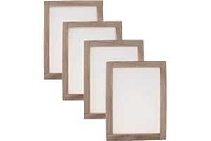 4 Pack Paper Making Mould and Deckle Wooden Papermaking Frame for DIY Paper Craft Tool Dried Flower Handcraft (15 * 18cm)