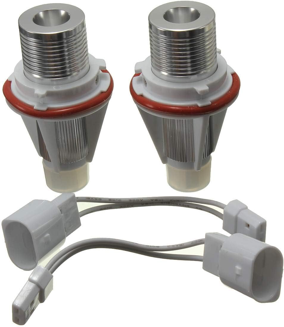 1 Pair 7W Angel Eyes NGEL EYES LED Halo Ring Marker Light Bulbs For BMW E39 E63 E64 E65 E66 E83 E87 White