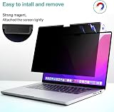 IPROKKO Magnetic Privacy Screen for MacBook Air 13.6/13 (M2-M5) Blue Light view 2
