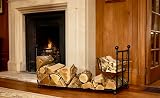 GAP GARDEN PRODUCTS Wrought Iron Firewood Log Basket with Kindling Holder view 4