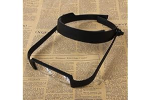 IYWISH Jewelry Loupes Head Mounted Magnifying Glass Reading Magnifier Glasses Hands Free Handhead Magnifier 1.6X 2.0X 2.5X 3.5X Magnifying Sheet for Reading Eyeglass Jewelry Making Watch Repair Tool Kit