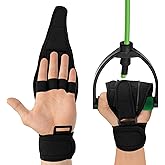 Stroke Finger Splint Brace Ability, Finger Rehabilitation Auxiliary Training Gloves for Elderly Patients, Anti-Spasticity Hand Therapy Equipment for Fist Stroke Hemiplegia Hand Training, Black