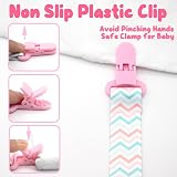 Oerphh 4 Pack Baby Pacifier Clips Soother Chain Silicone Adapters Girls Boys view 3