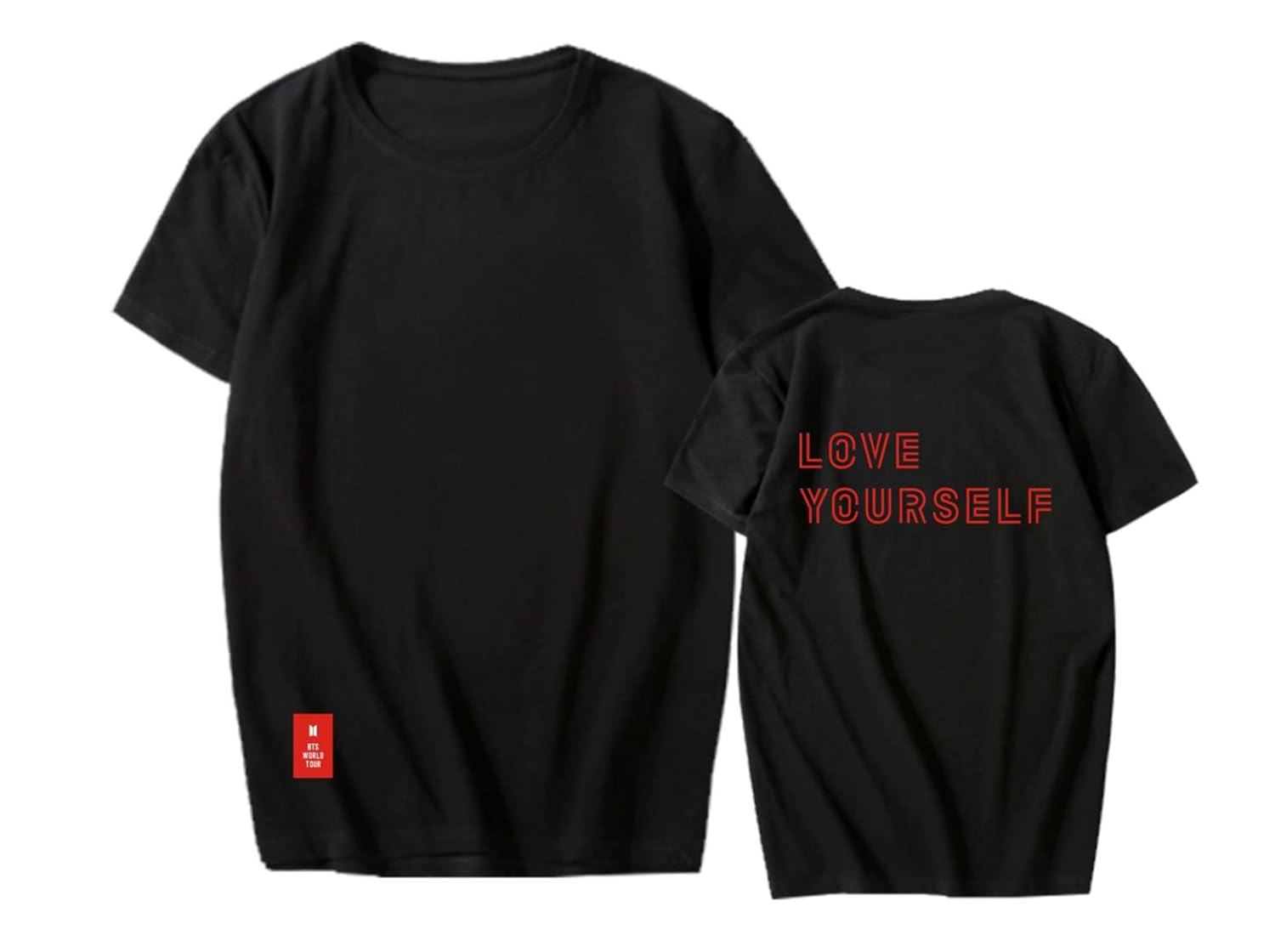 Yourself CHAIRAY BTS 2018 Tour Jungkook Top Jimin World T-Shirt V Love Tee