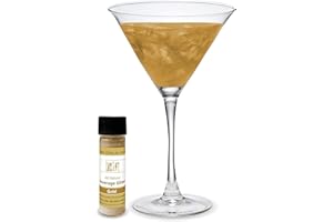 Lux Life Edible Glitter for Drinks – 100% Natural Ingredients, Made in USA – Food Grade Brew Drink Glitter for Wine, Cocktails, Champagne, and Beverages – Gluten Free & Vegan (4g, Gold)
