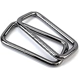 VersaKits 15 Pcs Metal Rectangle Rings Heavy Duty Non-Welded Iron Rectangular Buckle Loops for Sewing