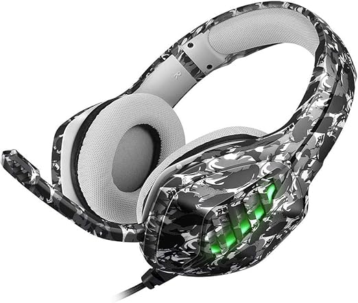 Amazon Co Jp マイク付きステレオゲーミングヘッドセット Ps4 Pcベースサラウンド付きプロフェッショナルヘッドセット Xbox Xbox ニンテンドースイッチゲーマー パッド付きで調整可能なヘッドバンド グレー ホーム キッチン