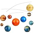Hollowfly 3D Solar System Mobile Hanging Planets Solar System Decor Educational Planets Model Large Space Nursery Decor for Boys Girl Space Themed Gift