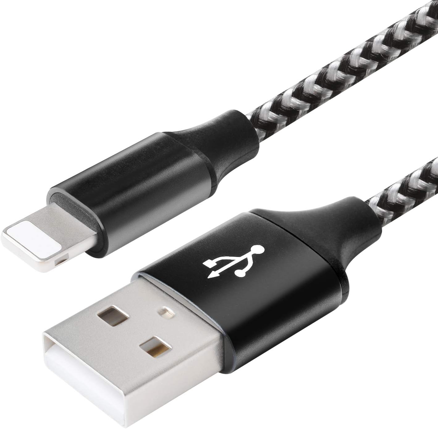 iPhone Charger MFi Certified,Guidit 5Pack 6Ft Nylon Braided iPhone Charger Lightning Cable USB Cord Fast iPhone Charger Cable Compatible with iPhone 11 Pro Max XS X XR 8 7 6S 6 SE iPad iPod More