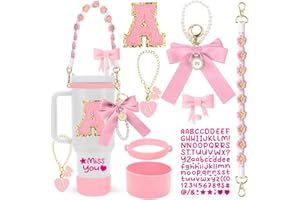 HAIREASON Stanley Cup Accessories Set,8Pcs Cup Accessories Including Straw Topper,Boot,Cup Charm,Stickers and Other Accessories,Suitable Accessories for Stanley