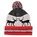 EZGO Light Up Hat With 10 colorful Lights, Unisex Knitted Light Hat With Sika Deer Printing For Party Christmas Gifts Sports Walking Jogging Bicycling