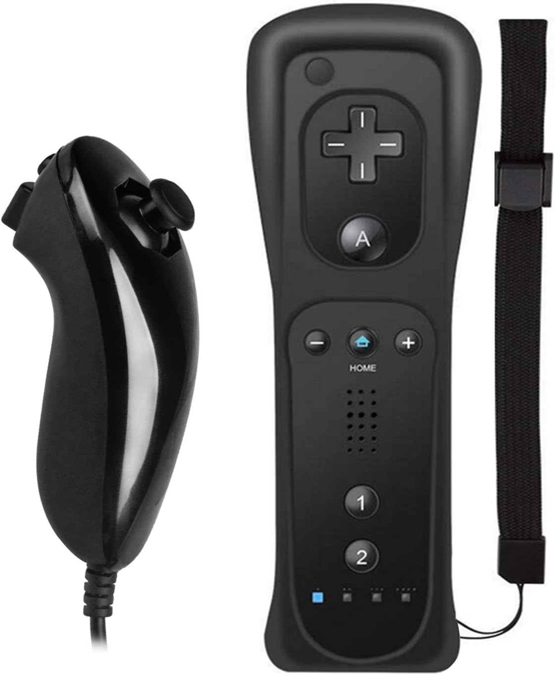 Wii Controller mit Nunchuck Remote Motion Plus Schwarz Amazon.de