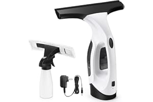 HYNSEN Window Vacuum Squeegee Cordless, Window Vac with Detachable Water Tank and Strong Suction, Electric Window Cleaning Tool for Shower Wall, Mirror, Glass, Car Windshield, Countertop, Tiles