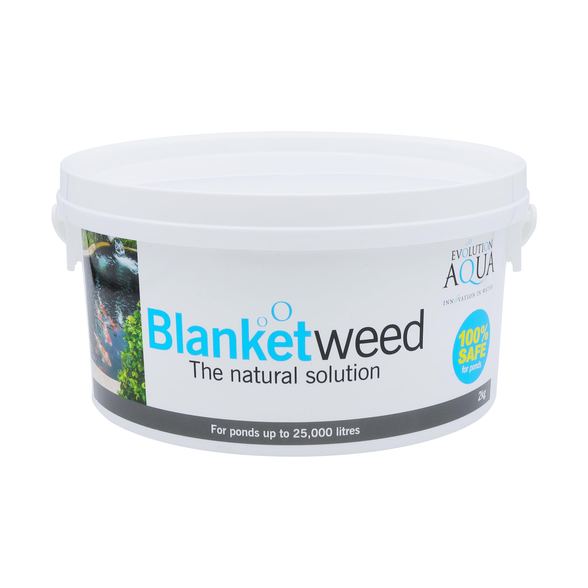 Evolution Aqua Blanketweed - Effective Blanket Weed Treatment for Ponds & Pond Algae Treatment | Pond Weed Remover and Pond Cleaner | All-Natural Solution | Treats up to 25000L | 2KG
