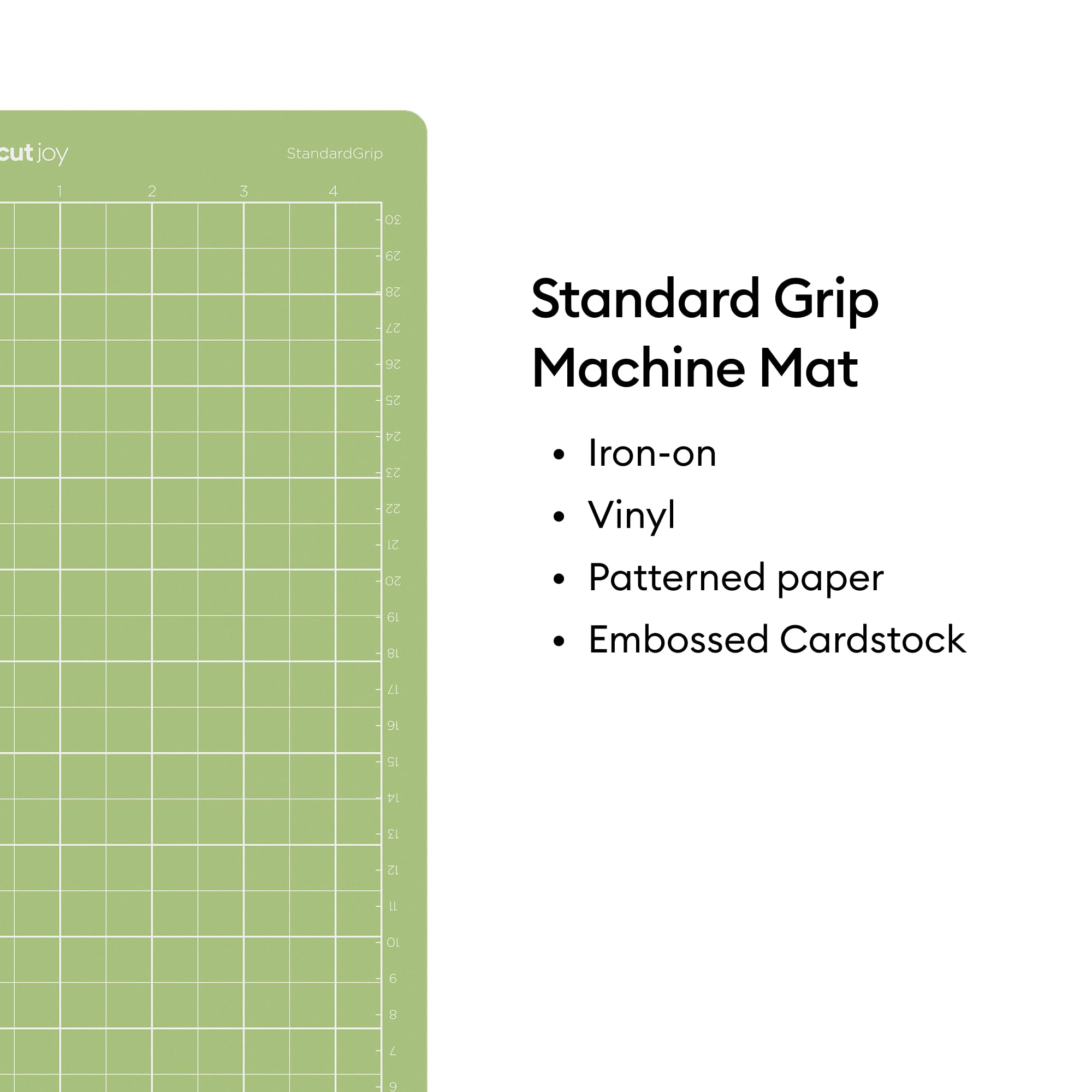 Cricut StandardGrip Cutting Mat Pack (5 count, 4.5in x 12in) - for Joy Machine